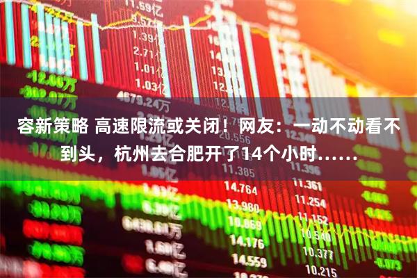 容新策略 高速限流或关闭！网友：一动不动看不到头，杭州去合肥开了14个小时……